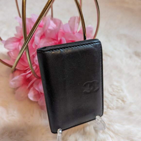 Chanel black leather wallet - Picture 2 of 6